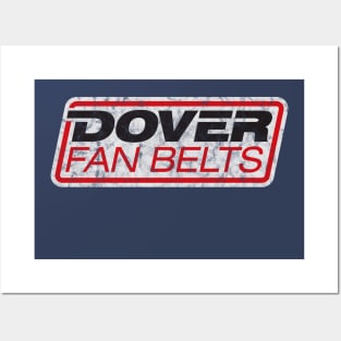 Dover Fan Belts (New Design - White - Worn) Posters and Art